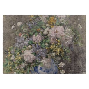 Planche À Découper Bouquet de printemps vintage Pierre Auguste Renoir