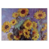 Planche À Découper Bouquet des tournesols par Claude Monet, art (Devant)