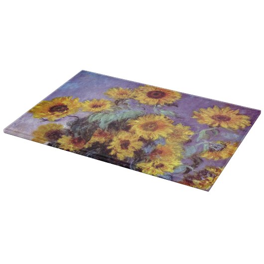 Planche À Découper Bouquet des tournesols par Claude Monet, art (Coin)