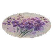 Planche À Découper Bouquet d'orchidée violette (Coin)