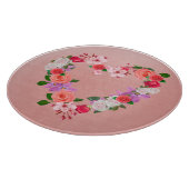 Planche À Découper Bouquet Floral En Forme De Coeur D'Amour (Coin)