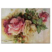 Planche À Découper Bouquet rose de cru romantique (Devant)