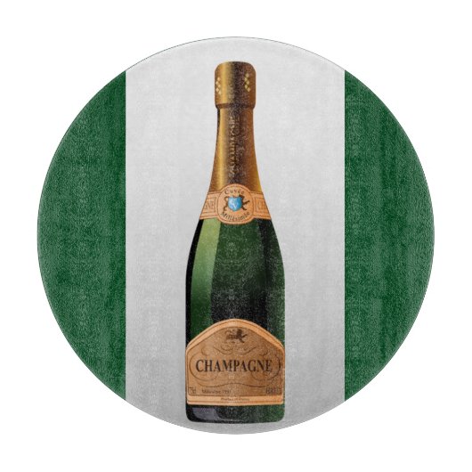 PLANCHE À DÉCOUPER BOUTEILLE DE CHAMPAGNE (Devant)