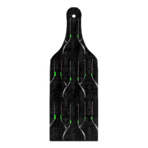 Planche À Découper Bouteilles à vin Pagaie à plateau en verre noir