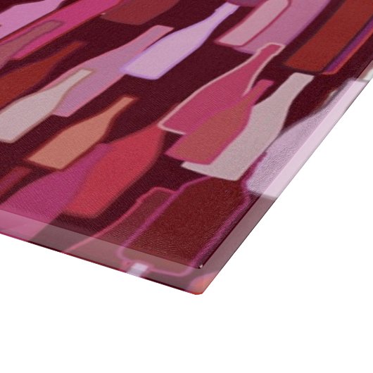 Planche À Découper Bouteilles de vin, nuances de prune, arrière - pla (Coin)