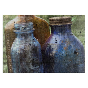 Planche À Découper Bouteilles Vintage