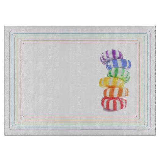 Planche À Découper BOUTON EN COURSE 15x11 Panneau de découpe en verre (Devant)