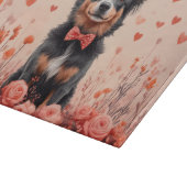 Planche À Découper Bovins australiens avec des roses - Saint-Valentin (Coin)