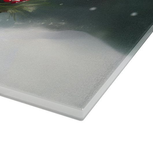 Planche À Découper Boxe neige de Noël hiver (Coin)