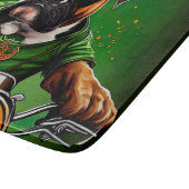 Planche À Découper Boxer Chien Conduite Vélo St. Patrick's Day (Coin)