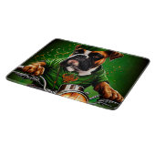 Planche À Découper Boxer Chien Conduite Vélo St. Patrick's Day (Coin)