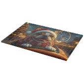 Planche À Découper Boxer Dog Roller Coaster Noël (Coin)