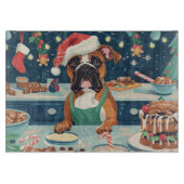 Planche À Découper Boxer Gîtes : Noël festif (Devant)