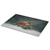Planche À Découper Boxeur Noël neige hiver (Coin)