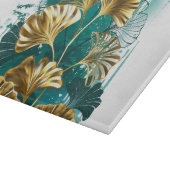 Planche À Découper Branche avec Feuilles d'or Ginko Biloba (Coin)
