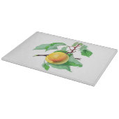 Planche À Découper Branche d'arbre fruitier d'abricot colorée (Coin)