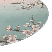Planche À Découper Branches de cerisier rose délicat Sakura (Coin)