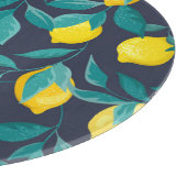 Planche À Découper Branches de citron : Bleu Décoratif sans joint (Coin)