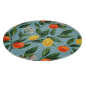 Planche À Découper Branches de Citrus : Motif ornemental à l'aquarell (Coin)