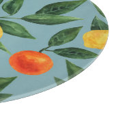 Planche À Découper Branches de Citrus : Motif ornemental à l'aquarell (Coin)