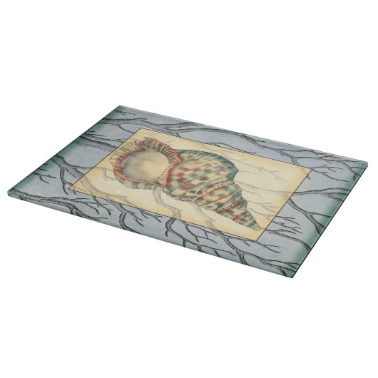 Planche À Découper Branches des coquillages et des arbres (Coin)