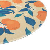 Planche À Découper Branches Oranges : Motif Arrière - plan beige (Coin)