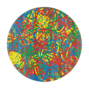 Planche À Découper Bras chaud coloré explosion multi couleur éclabous