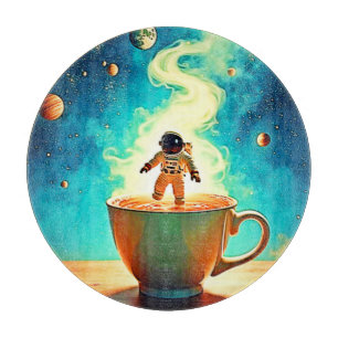 Planche À Découper Brassage Cosmique : Le Rêve de Café de l'Astronaut