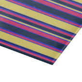 Planche À Découper Brayures rose, jaune et bleue (Coin)