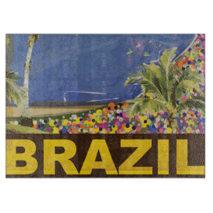 Planche À Découper Brésil - Rio de Janeiro Affiche Vintage