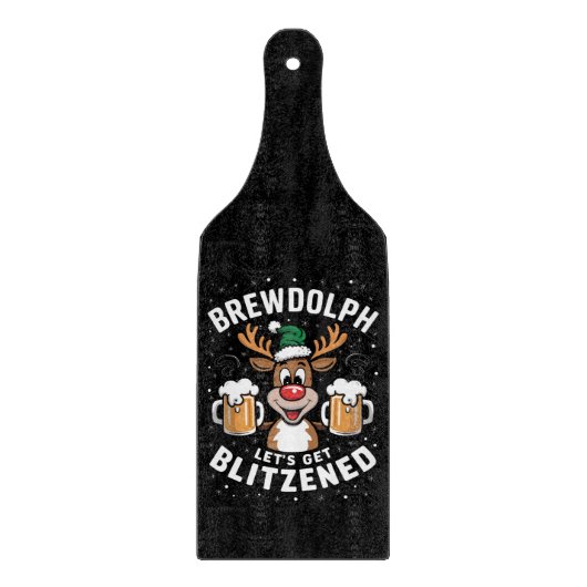 Planche À Découper Brewdolph Buvons Blitzened Christmas Reindeer B (Devant)