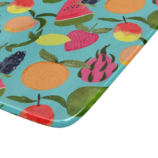 Planche À Découper Bright and Fruity Glass Cutboard (Coin)
