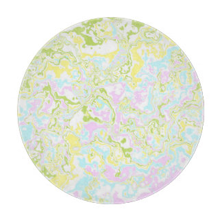 Planche À Découper Bright Coloré Pastel Trippy Retro Boho Marble