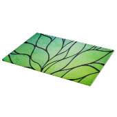 Planche À Découper Bright Green Hues Creative Leave Motif (Coin)