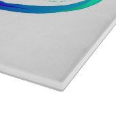 Planche À Découper Bright infinity with rainbow butterfly (Coin)