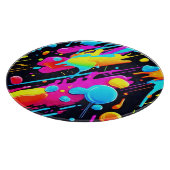 Planche À Découper Bright Neon Splashes dans l'oeuvre Abstraite (Coin)