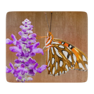 Planche À Découper Bright Orange Gulf Fritillary Butterfly
