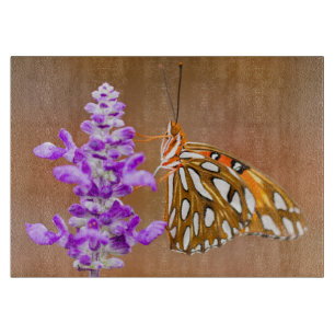 Planche À Découper Bright Orange Gulf Fritillary Butterfly