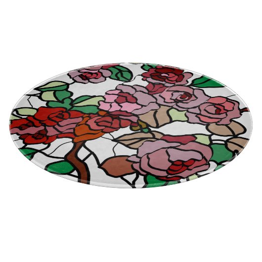 Planche À Découper Bright red flowers (Coin)