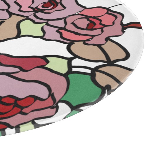 Planche À Découper Bright red flowers (Coin)