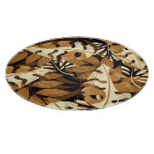 Planche À Découper Bright Tropical Feuilles Dark Motif (Coin)