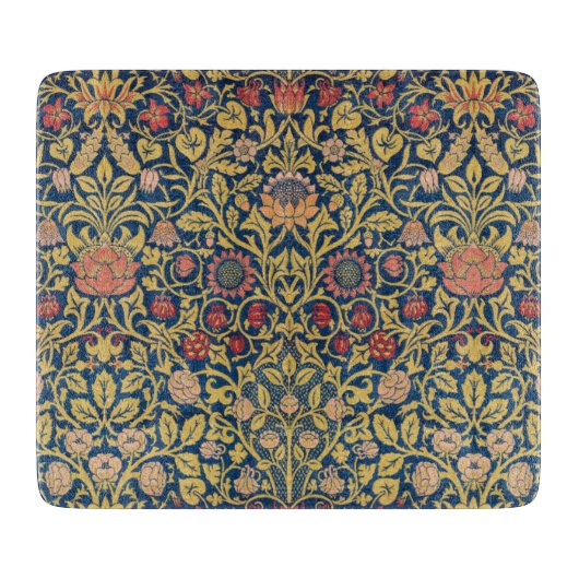 Planche À Découper Bright Violet and Columbine (par William Morris) (Devant)