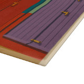 Planche À Découper Brighton Beach Huts - Imprimer de bord de mer colo (Coin)