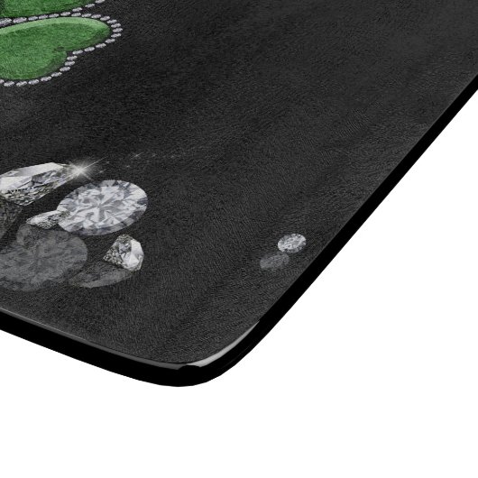 Planche À Découper Brilliant Happy St. Patrick's Day Diamonds (Coin)