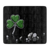 Planche À Découper Brilliant Happy St. Patrick's Day Diamonds (Devant)