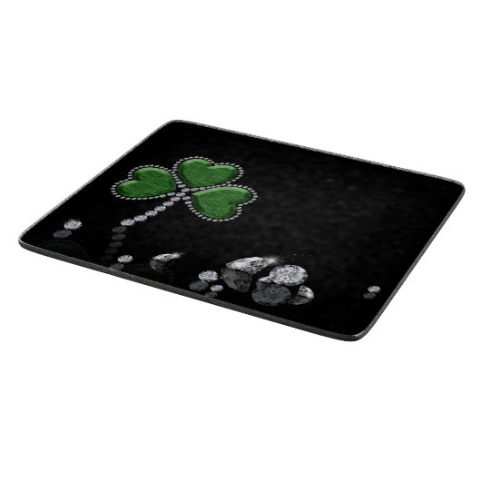 Planche À Découper Brilliant Happy St. Patrick's Day Diamonds (Coin)