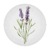 Planche À Découper Brin simple d'herbe de lavande en fleurs de (Devant)