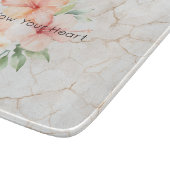 Planche À Découper Brise d'été Rouge pêche Hibiscus (Coin)