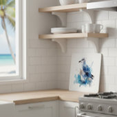 Planche À Découper Brise océanique : Aquarelle Mouette