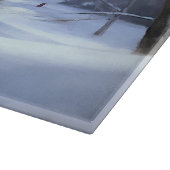 Planche À Découper Brittany Spaniel Laissez Neige Noël (Coin)